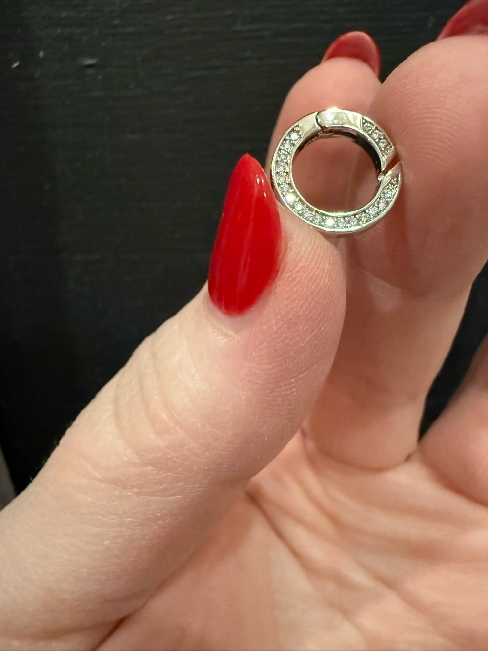 Crystal Charm Connector